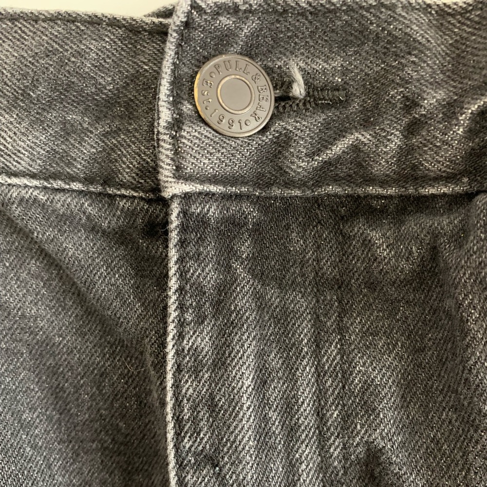 Pull&Bear High Rise Elasticized Waist Black Mom Jeans Size 6 - Picture 5 of 7